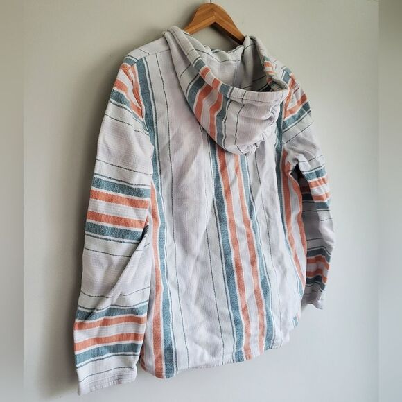 Pendleton Striped Multicolor Women's Soft Surf Hoodie Size Large - Picture 11 of 12